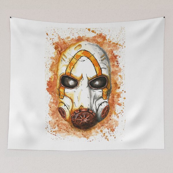 Item preview, Psycho Mask Watercolor designed and sold by RuaBestiary.