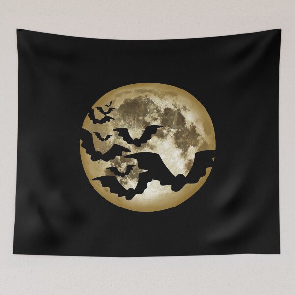 Item preview, Bat swarm full moon bat gift designed and sold by Weilichesmag.