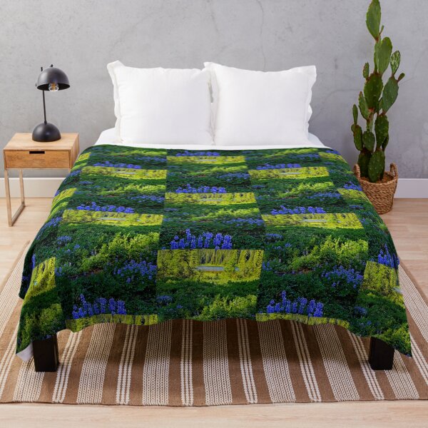 Item preview, LUPINES BESIDE THE LAKE designed and sold by Elaine Bawden.