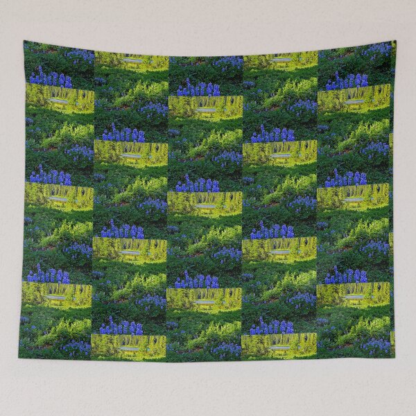 Item preview, LUPINES BESIDE THE LAKE designed and sold by Elaine Bawden.