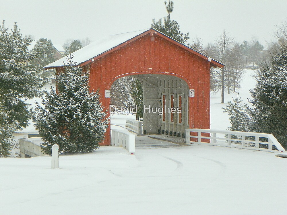 "The Snow an Covered Bridge of Goshen, Arkansas" by David Hughes