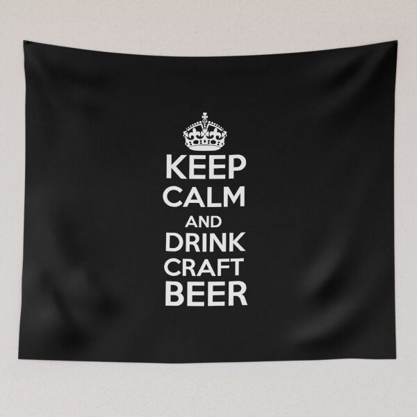 Item preview, Beer funny white design kepp calm and drink beer designed and sold by Sitamood.