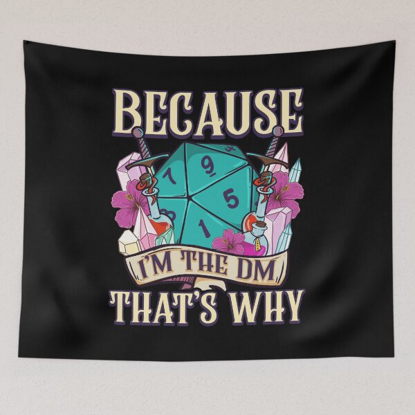 Item preview, Because I'm The DM That's Why Fantasy RPG Gaming designed and sold by perfectpresents.