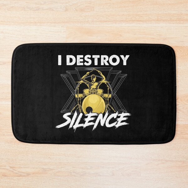 Item preview, Funny I Destroy Silence Drummer Awesome Musician designed and sold by perfectpresents.