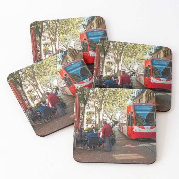 Item preview, Tram passing through the pedestrian zone, Frechen, Near Cologne, Germany. designed and sold by David A. L. Davies.