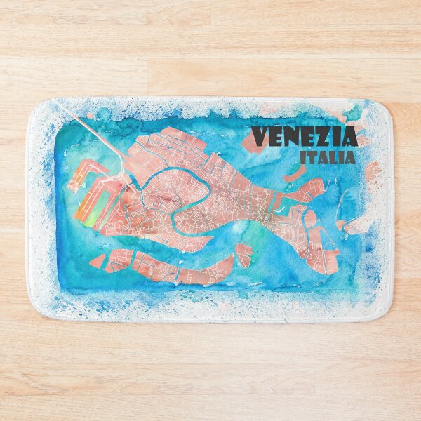 Item preview, Venezia Italia Clean Iconic City Map designed and sold by artshop77.