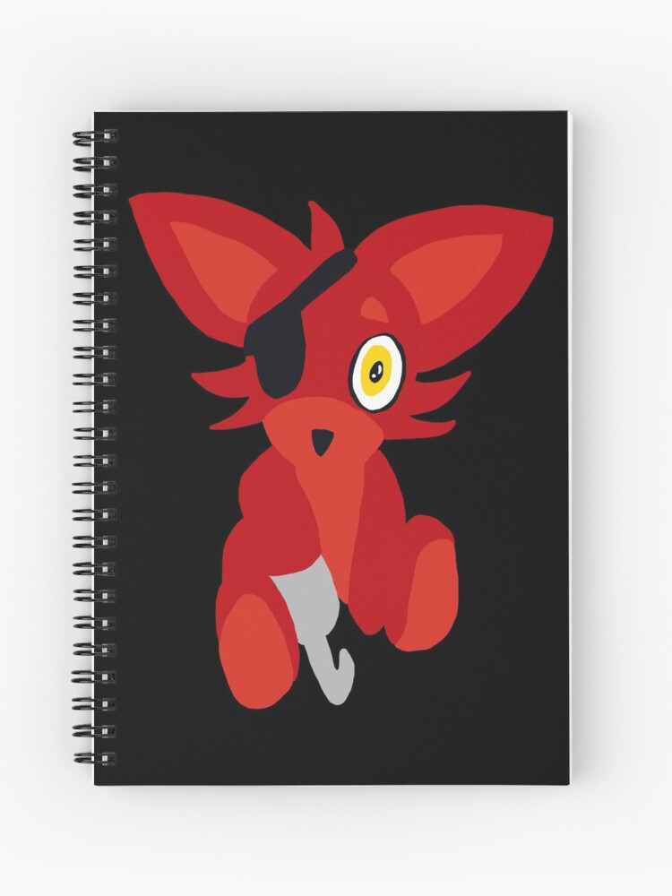 FNAF Plush Foxy Spiral Notebook for Sale by Amberlea-draws