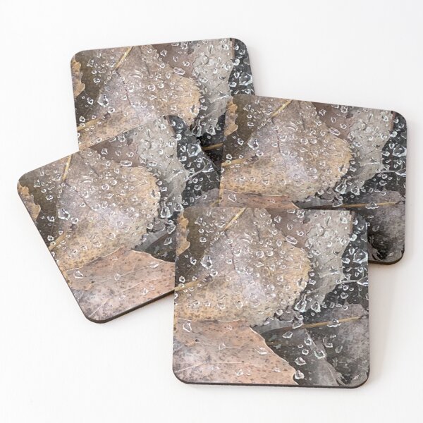 Item preview, Dew on Web Over Fallen Leaves designed and sold by mltrue.
