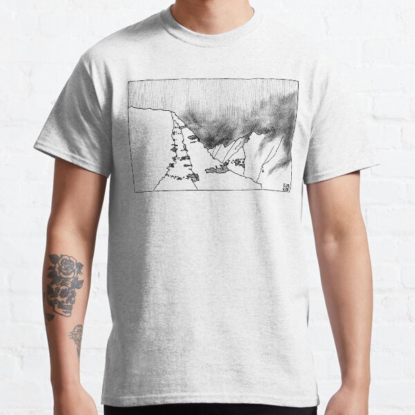 Iceland Series - Eternal Mystery (Black Ink) Classic T-Shirt