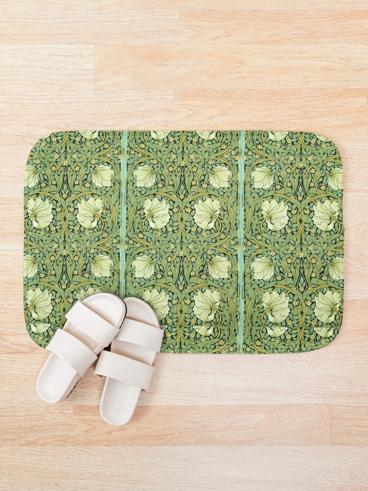 Alternate view of William Morris Pimpernel Bath Mat