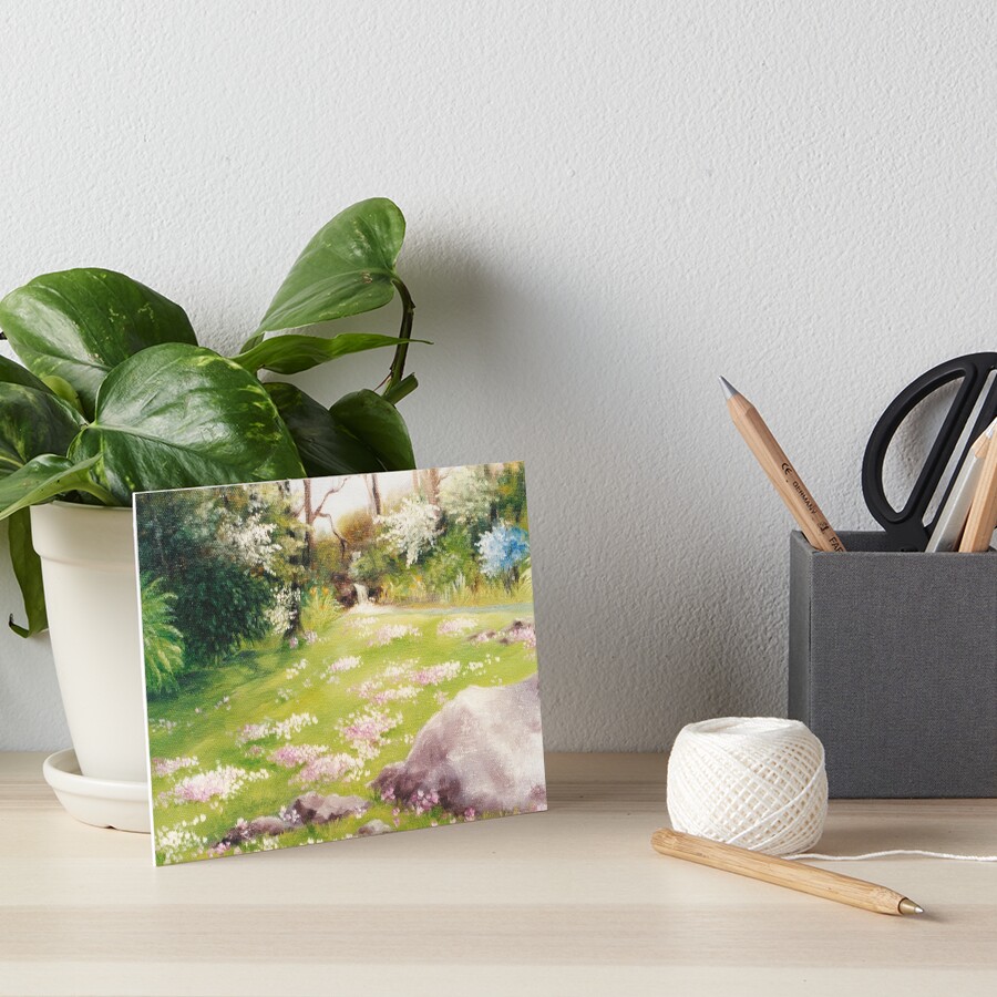 Primoses in Fairy Land Art Board Print