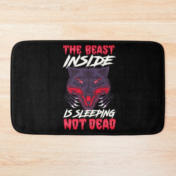 Item preview, The Beast Inside Is Sleeping Not Dead Fierce Wolf designed and sold by perfectpresents.