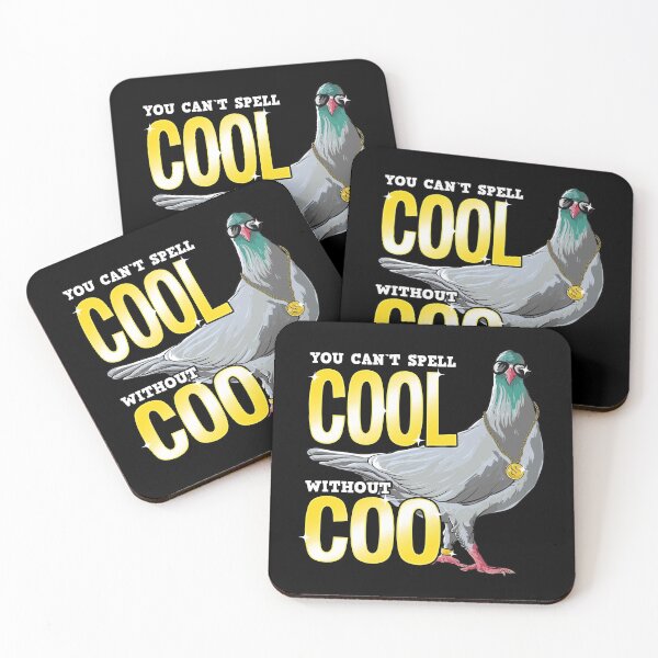 Item preview, No puedes deletrear genial sin Coo Funny Pigeon Pun designed and sold by perfectpresents.