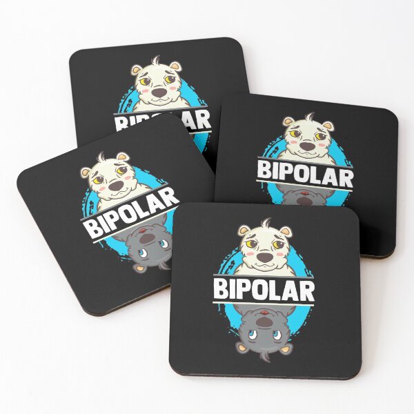 Item preview, Cute & Funny Bipolar Polar Bear Polarity Pun designed and sold by perfectpresents.