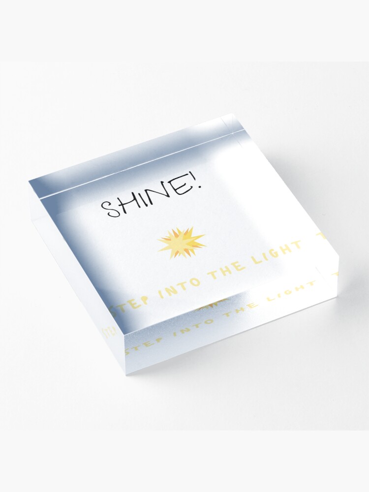 Alternate view of Step Into the Light Acrylic Block