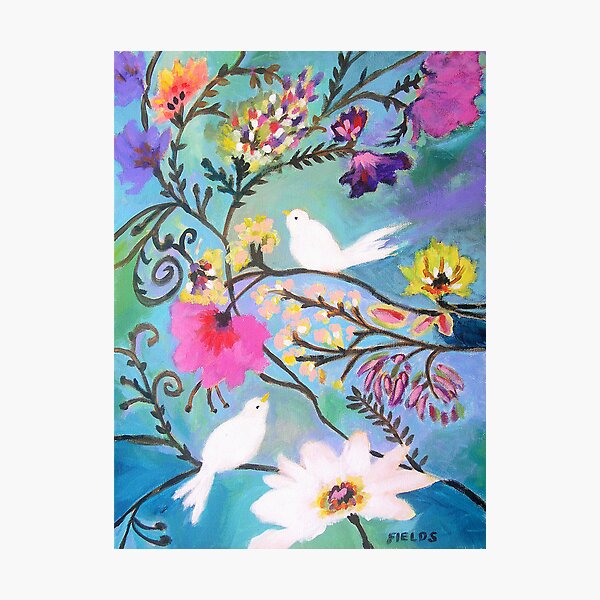 Tall Flower Tree Photographic Print