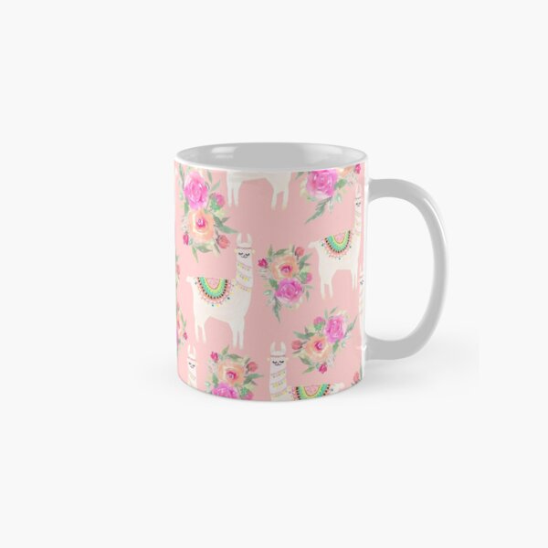 Aperçu de l'œuvre Lama aquarelle sur des fleurs créée et vendue par Harpley Design Studio.
