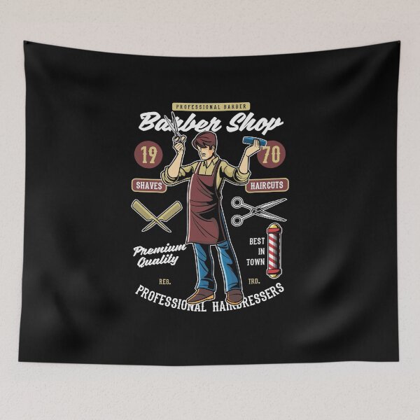 Item preview, BARBERSHOP VINTAGE LOGO CRAZY RAZORS T SHIRT GIFT PRESENT designed and sold by Timcito.