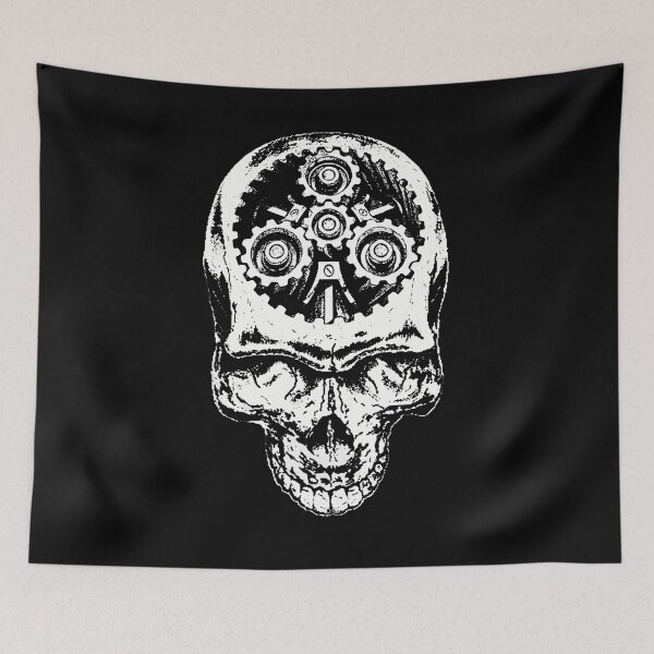 Item preview,  Just A GearHead Skull designed and sold by JustAGearHead.