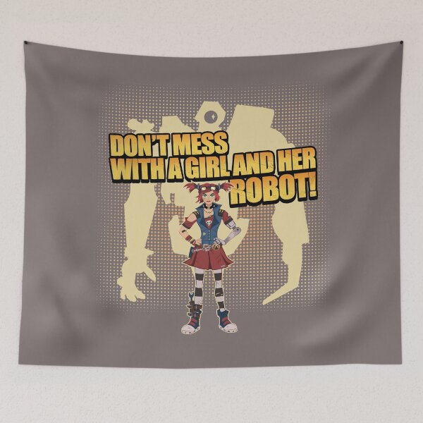 Item preview, DON'T MESS WITH A GIRL AND HER ROBOT! designed and sold by TenguArts.