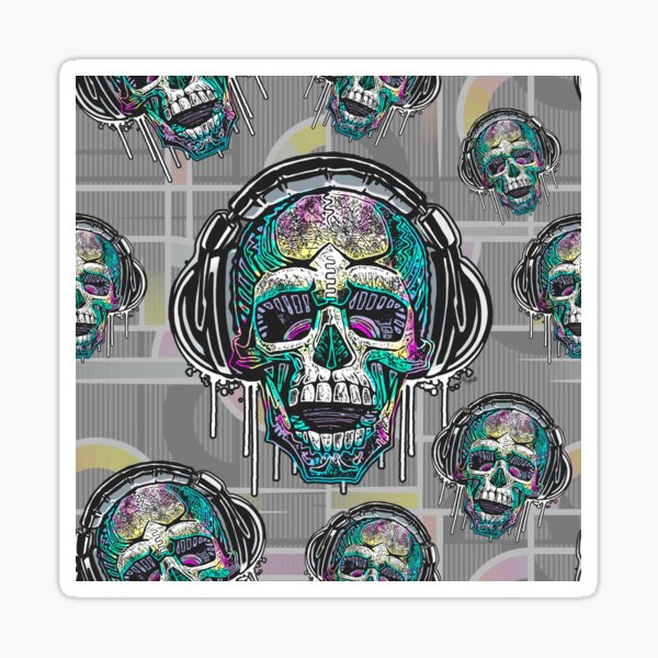 Dripping Skull Stack Journaling Deco Stickers and Die Cut Sticker – BEPDshop