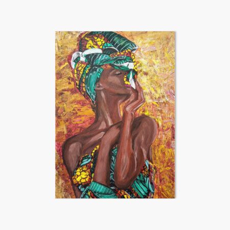 African Art Tribal women Painting  Art Board Print for Sale by