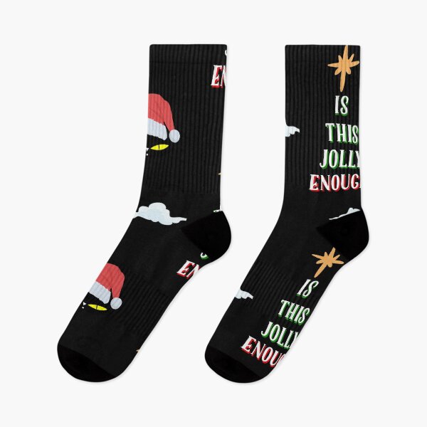 Item preview, Is This Jolly Enough Funny Black Cat Santa Hat Christmas designed and sold by Leslie Smith.