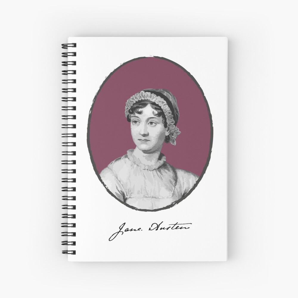 Authors - Jane Austen Spiral Notebook