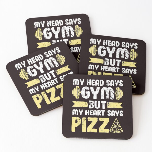 Item preview, My Head Says Gym But My Heart Says Pizza designed and sold by MagicSD Designs.