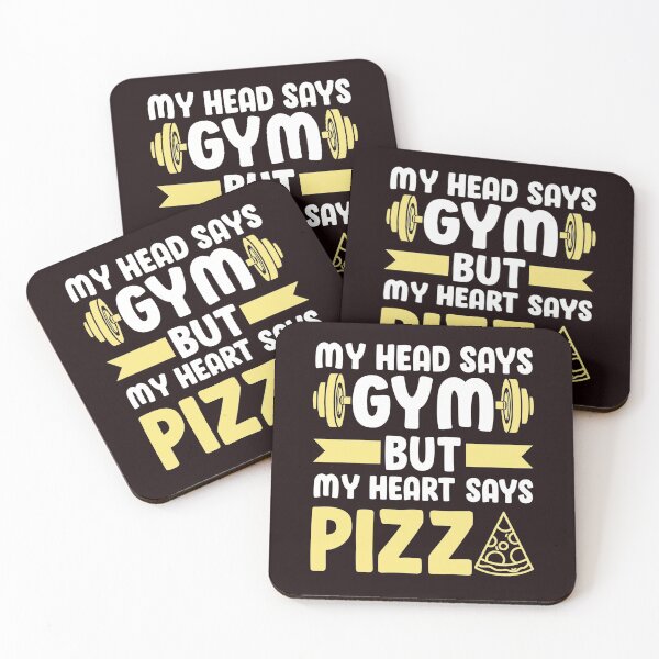 Item preview, My Head Says Gym But My Heart Says Pizza designed and sold by MagicSD Designs.