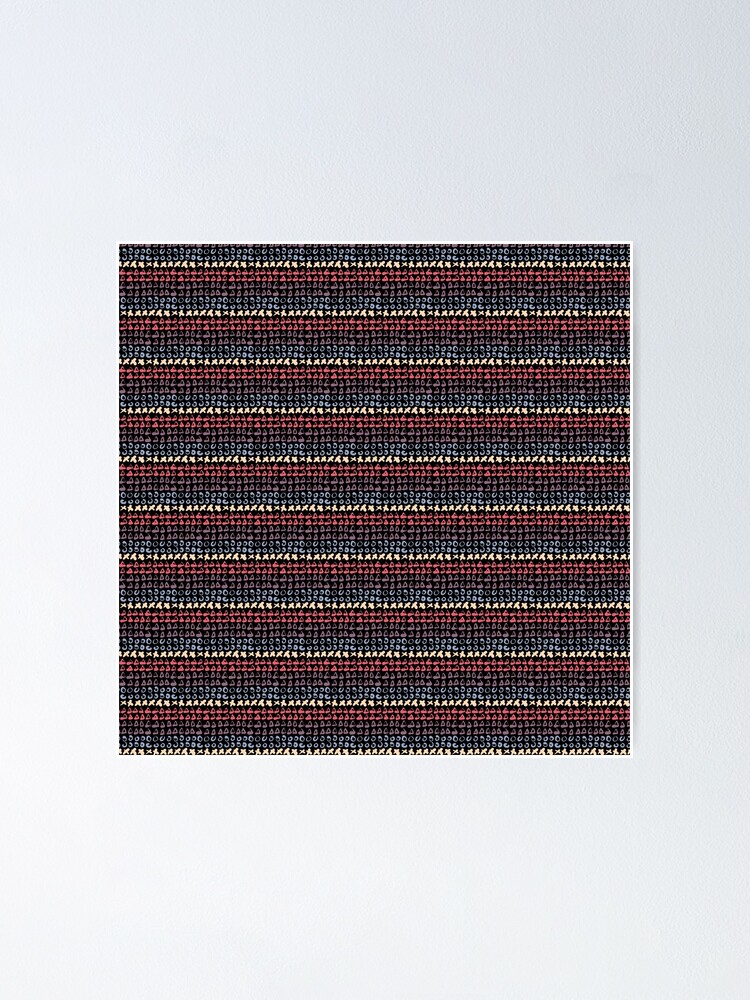 Alternate view of Geometric pattern abstract 1 Poster