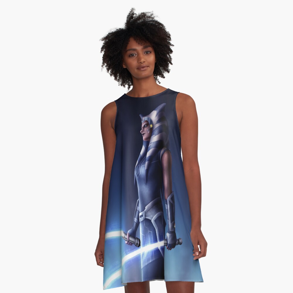 Vista previa del artículo con la obra «Vestido acampanado», diseñado y vendido por Aly-en.
