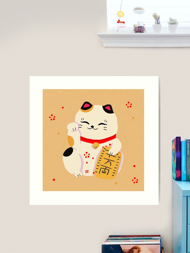 Maneki Neko Art Board Print for Sale by Daisyart-lab