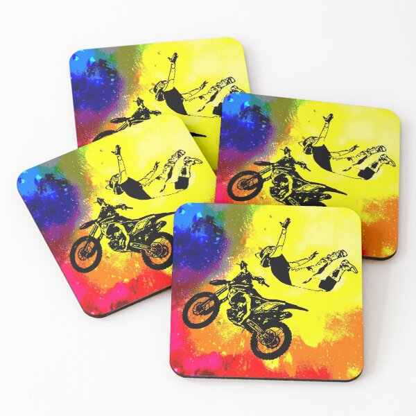 Item preview, Born to race stunt rider abstract art designed and sold by Imaginarium Studio.