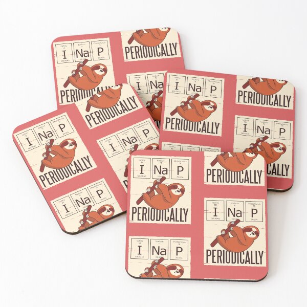 Item preview, "I nap periodically" Chemistry Sloth Pun designed and sold by IndigoIvy.