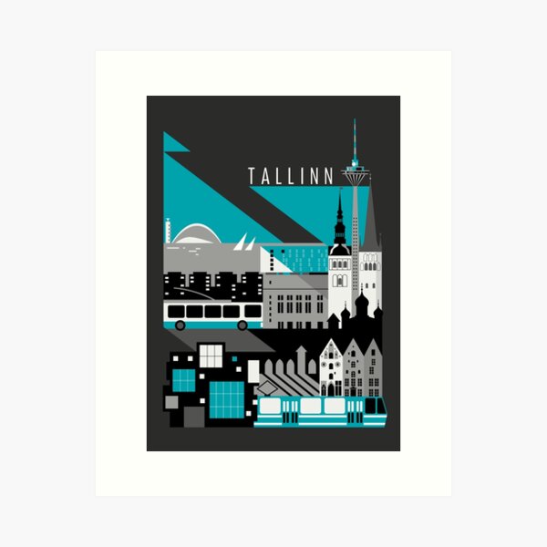 Aperçu de l'œuvre Tallinn la nuit créée et vendue par Liis Roden.