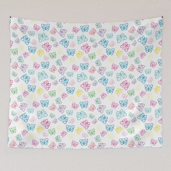 Item preview, I Love Butterflies White Background designed and sold by Sharon Schwalbe.
