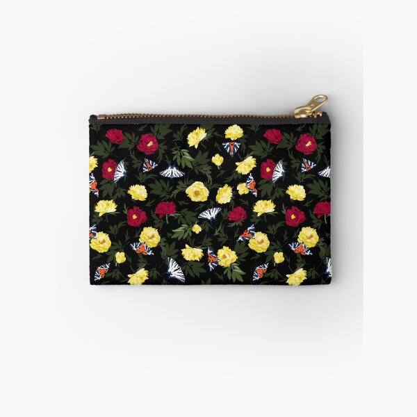 Item preview, Peonies & Butterflies - black designed and sold by kobyakov.