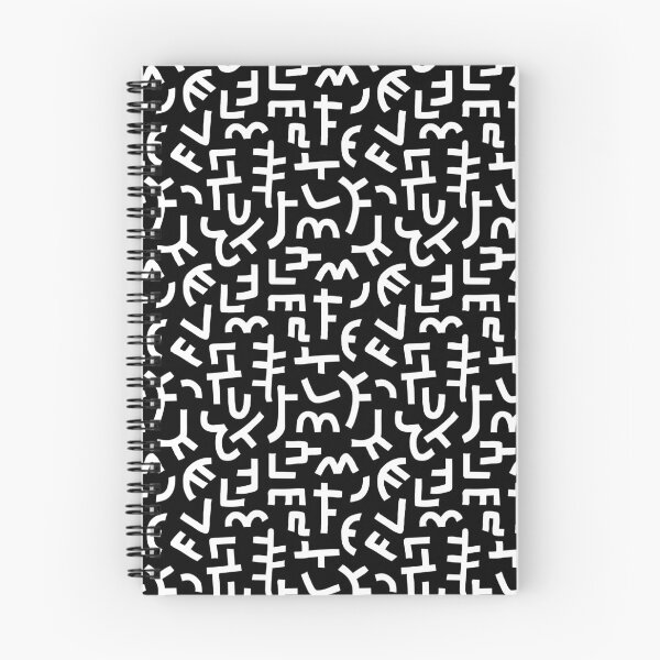 Item preview, Hand Drawn Kuba Cloth Style Pattern 121019 - White on Black designed and sold by Artberry.