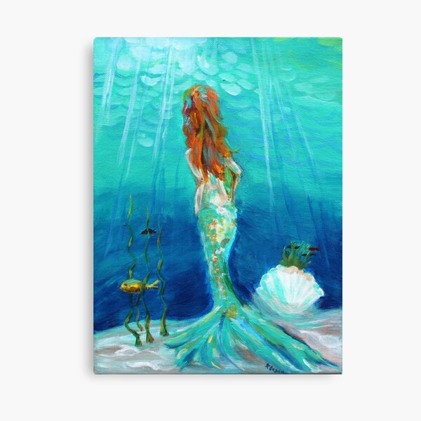 mermaid acrylic painting