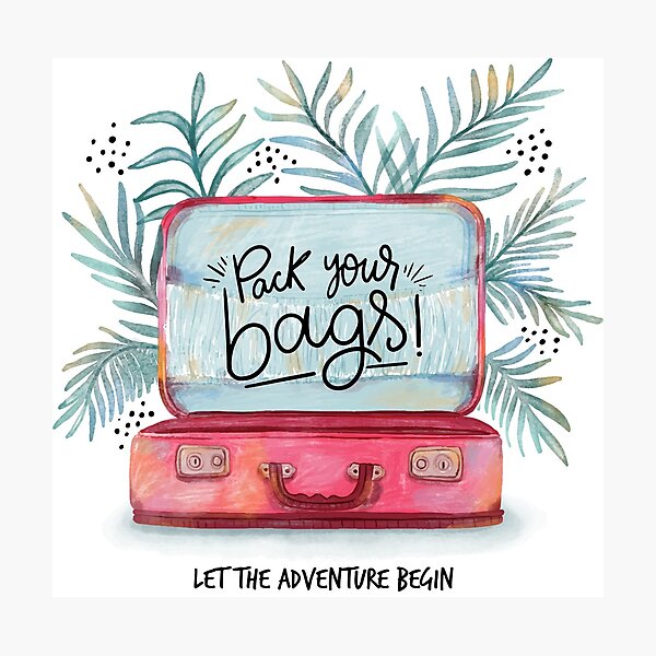 Item preview, Pack your bags! designed and sold by KarlaHR.
