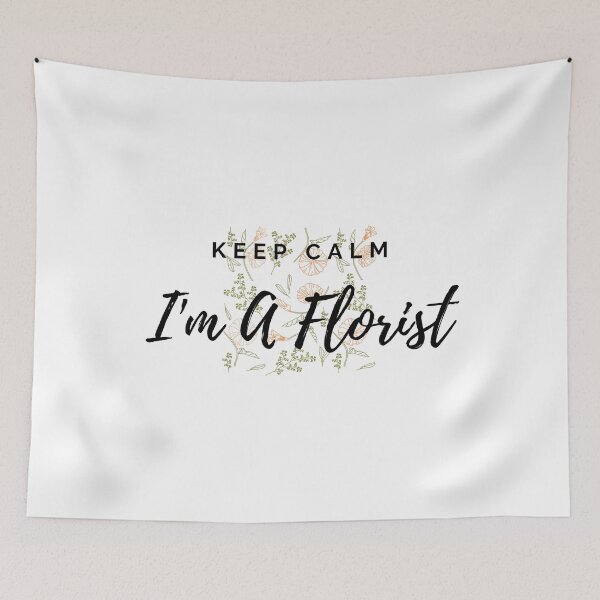 Item preview, Keep Calm I'm A Florist Floral Pattern Orange designed and sold by Queen City  Craftworks.