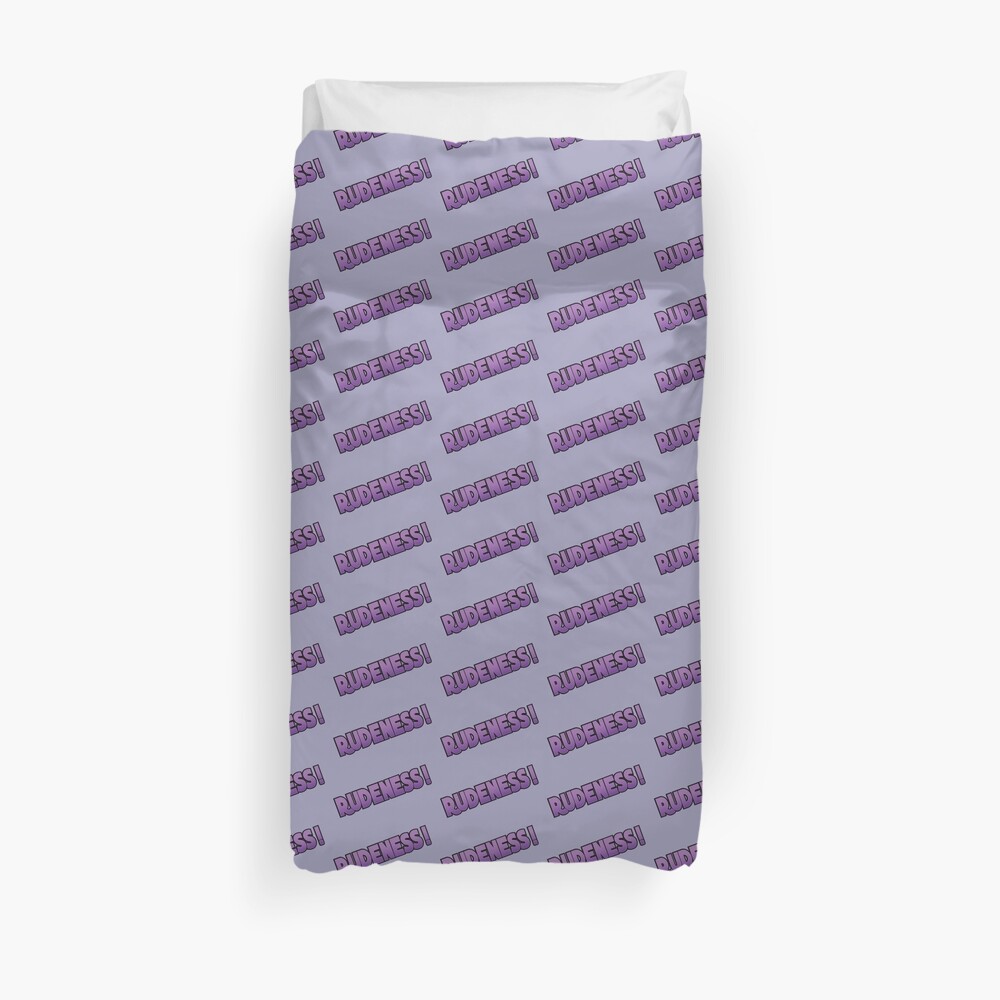 Rudeness Logo, v.2 Duvet Cover