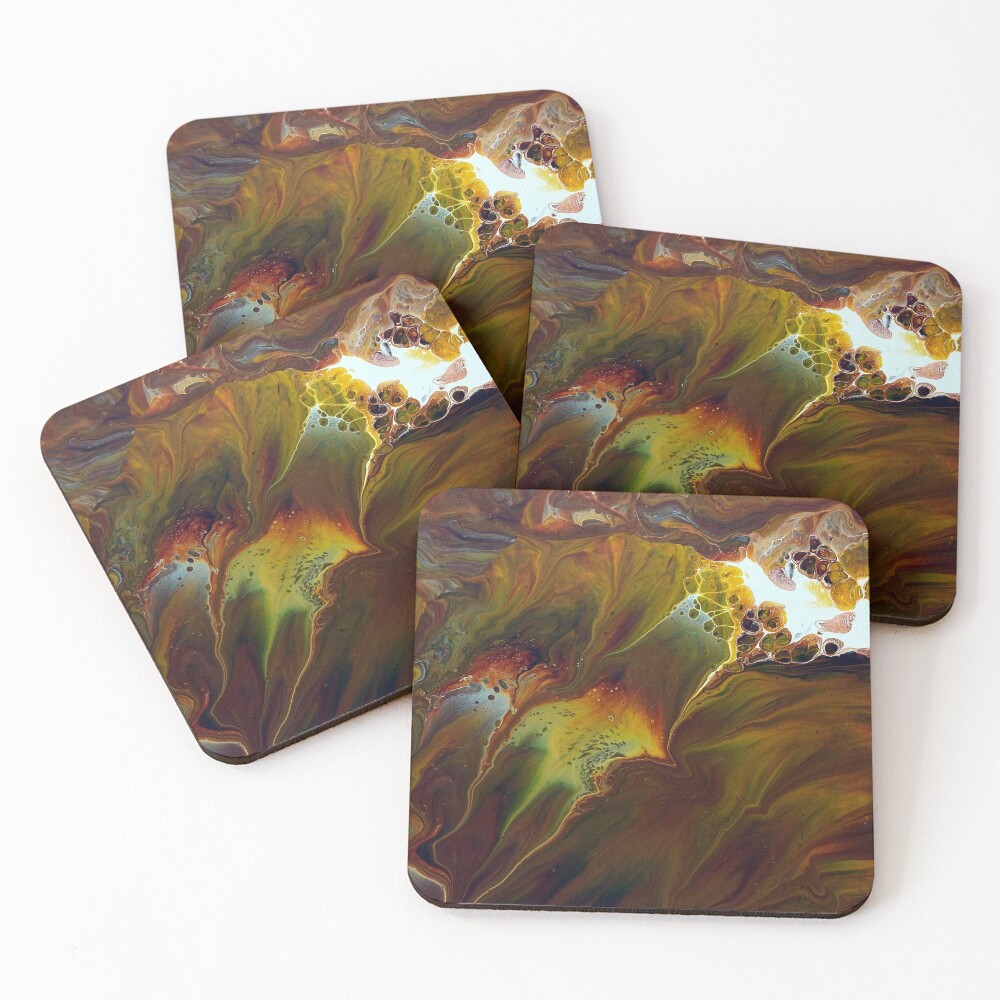 Pyroclastic Flow Coasters (Set of 4)