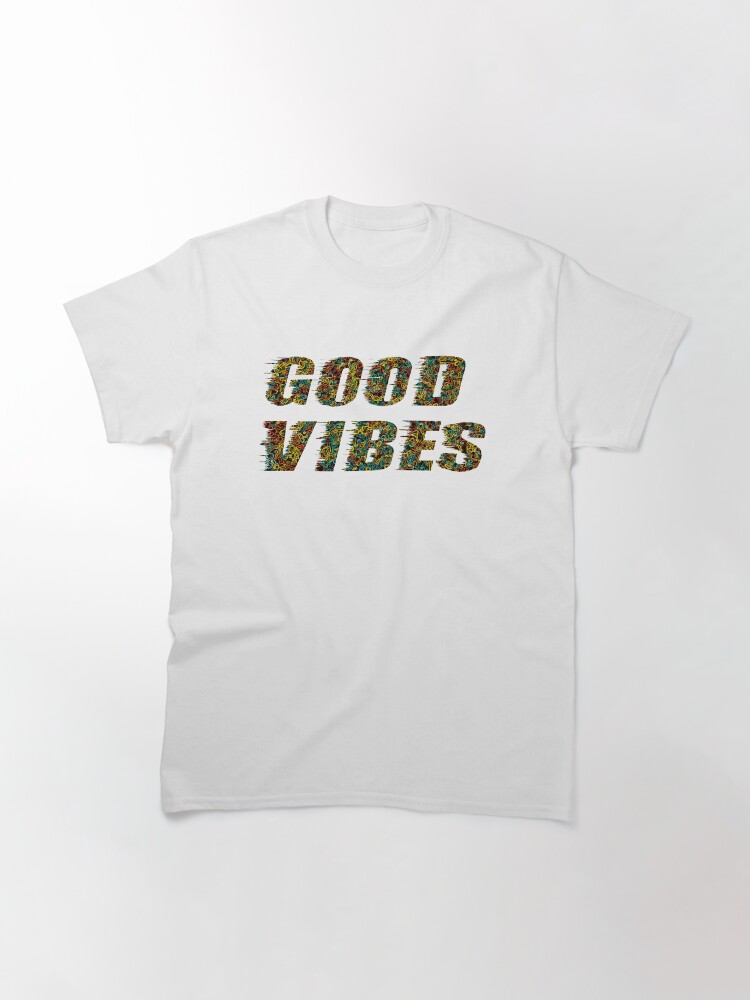 Alternate view of Good Vibes Abstract Retro Classic T-Shirt