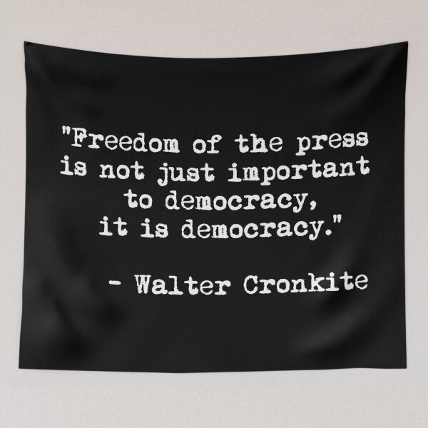 Item preview, Freedom of the press is not just important to democracy, it is democracy. designed and sold by Thelittlelord.