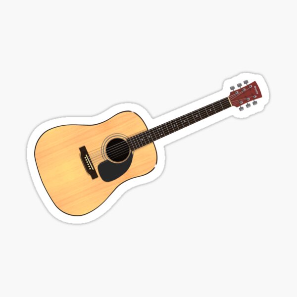 Acoustic Guitar Sticker
