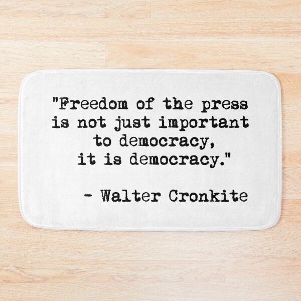 Item preview, Freedom of the press is not just important to democracy, it is democracy. designed and sold by Thelittlelord.