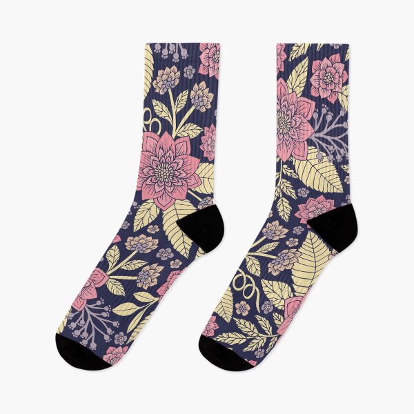 Item preview, Pink, Purple & Cream Floral/Botanical Pattern designed and sold by somecallmebeth.