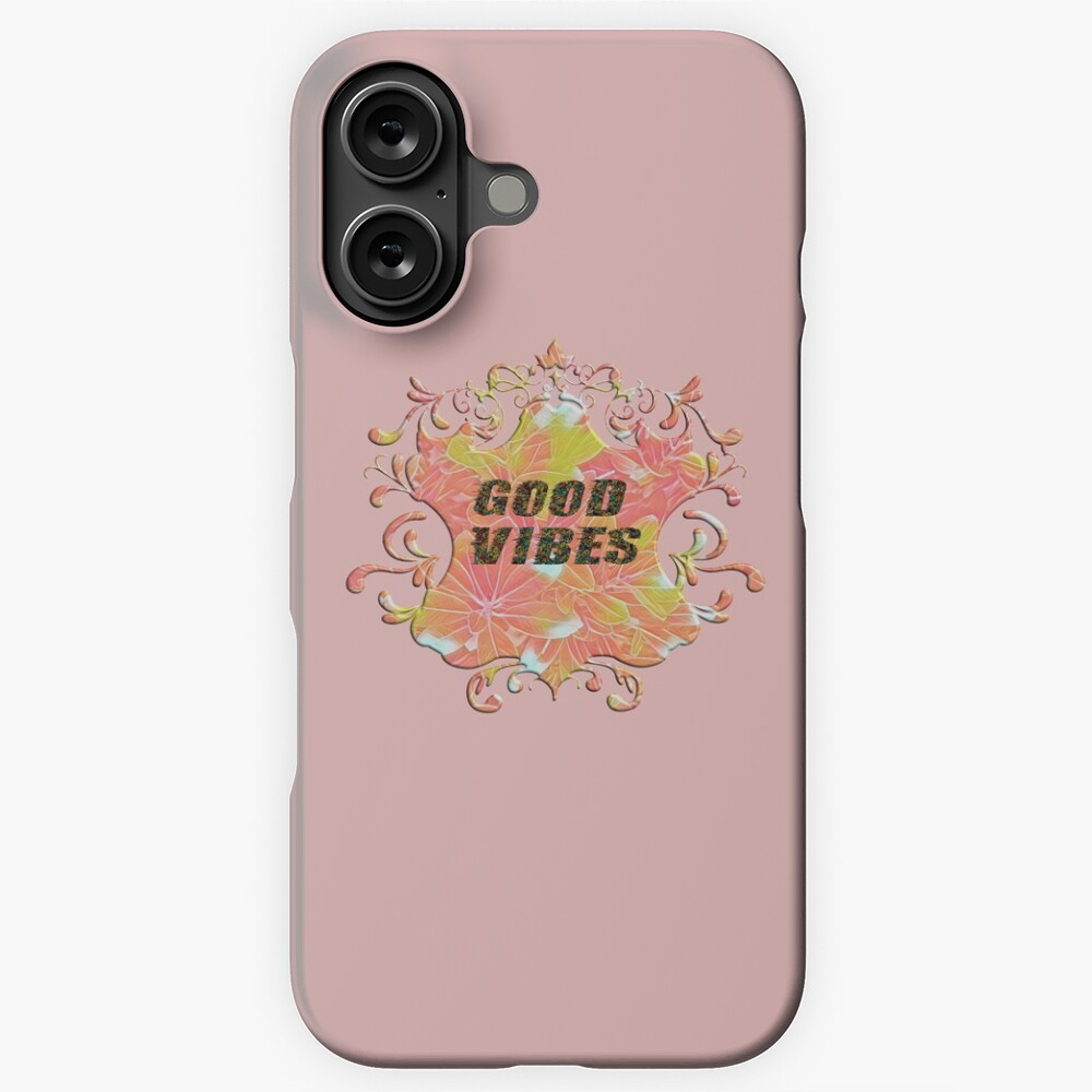 Good Vibes Emblem: One Design, On Everything — iPhone Case